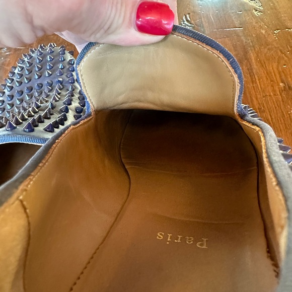Christian Louboutin Dandelion Spikes Leather Loafers - Picture 11 of 12